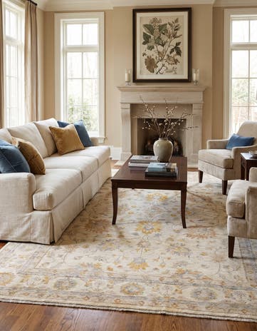 6' 9 x 9' 6 Hand Knotted Ziegler Rug