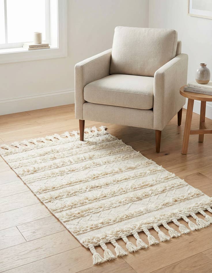 Detail image of 3' 3 x 5' 1  Hand Woven Arizona Wool Rug