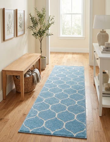 2' x 6' Lattice Frieze Runner Rug