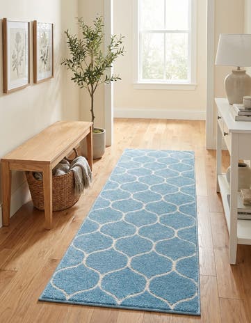 2' x 6' Lattice Frieze Runner Rug