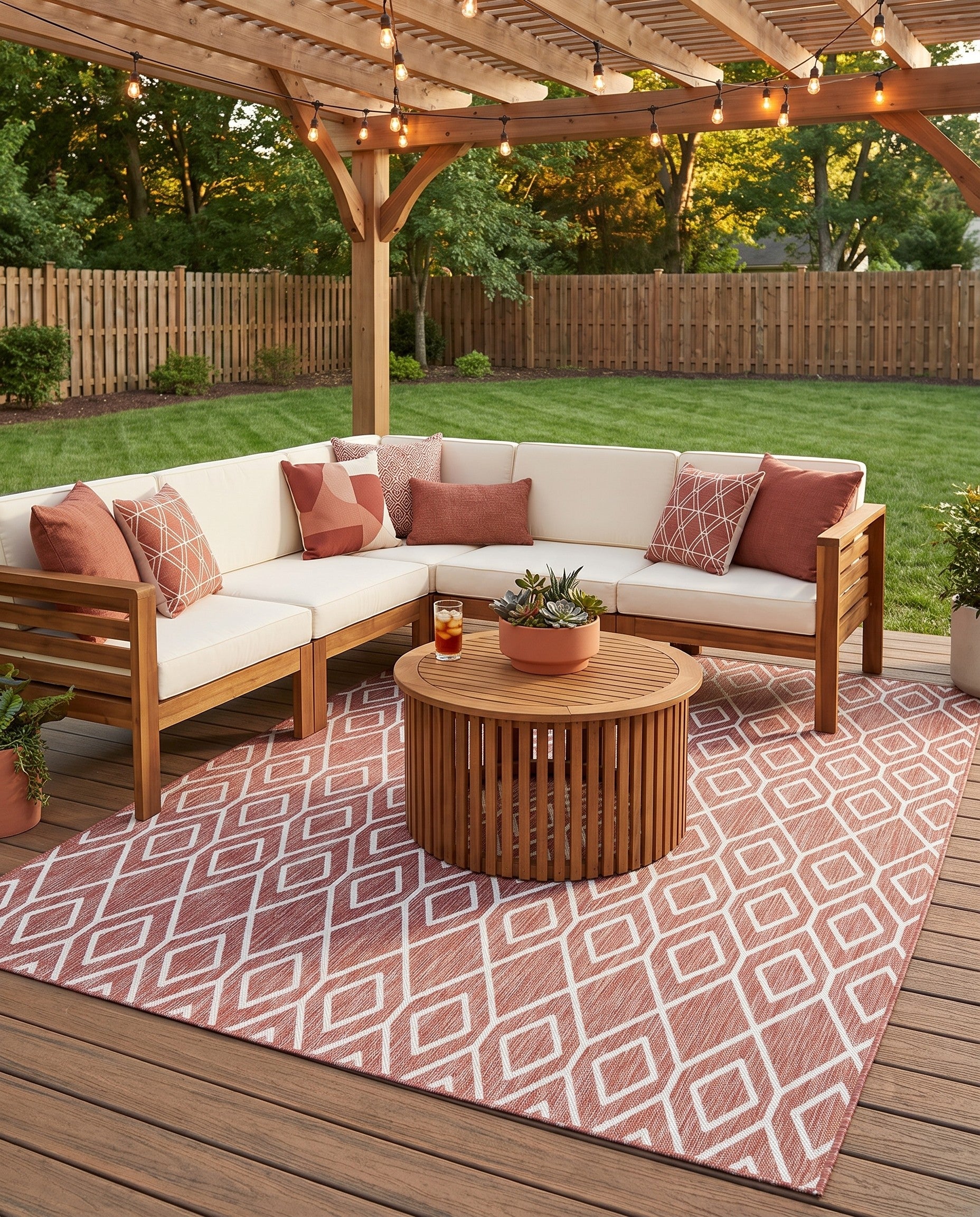 7' x 10' Easy-Clean Jill Zarin Turks and Caicos Indoor / Outdoor Rug