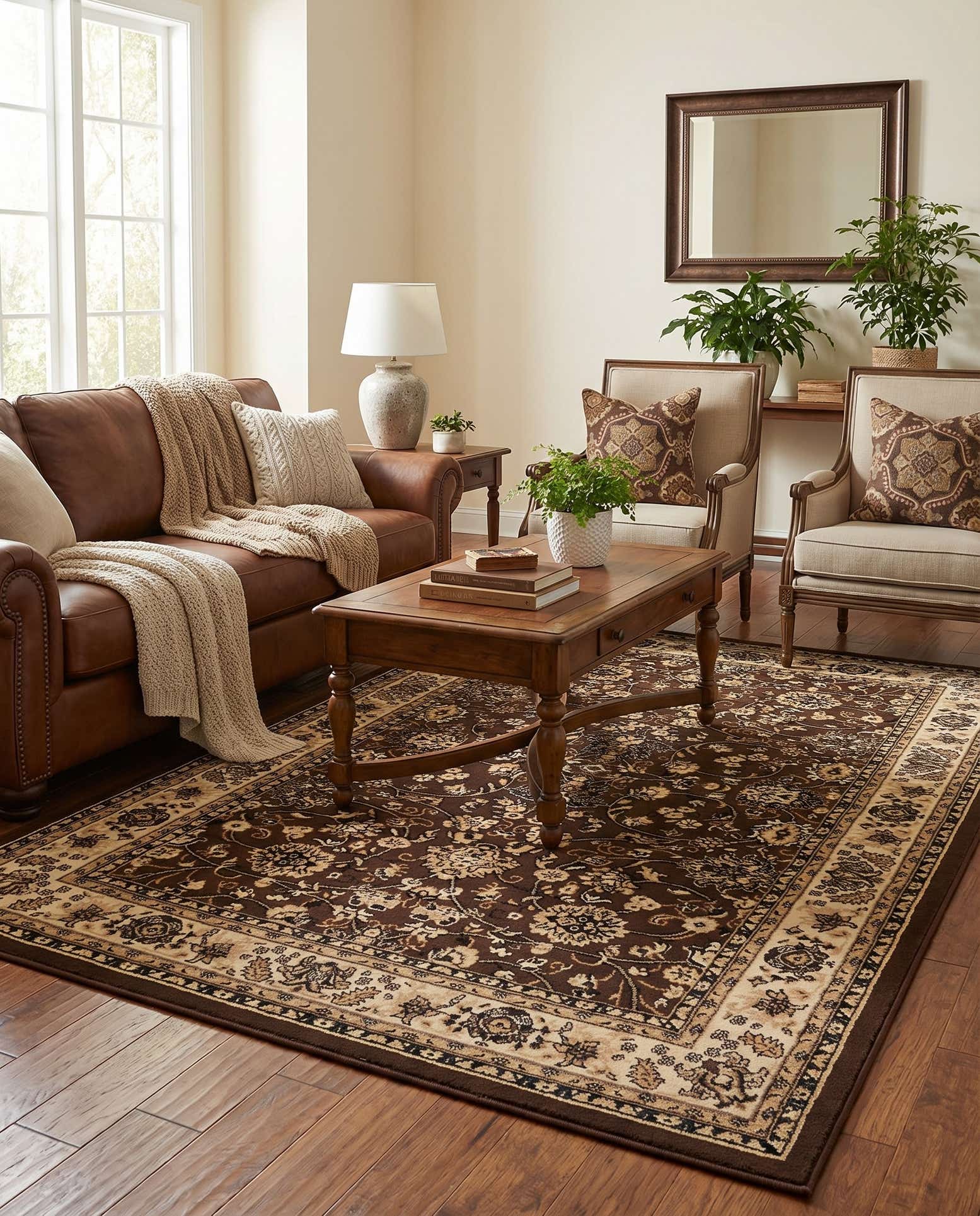 5' 3 x 8' Kashan Design Rug