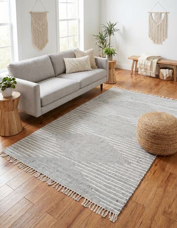 5' 1 x 8' Chindi Cotton Rug