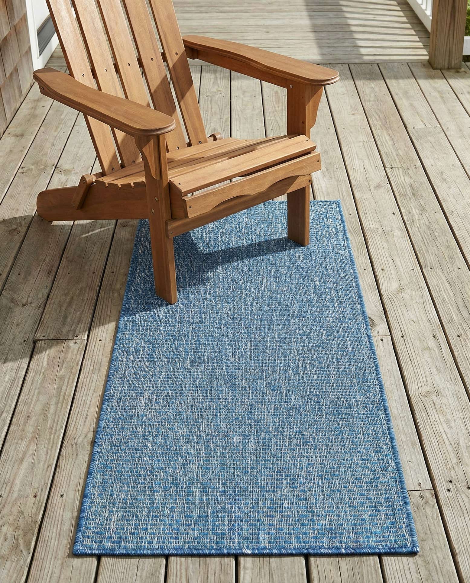 2' x 4' Easy-Clean Solid Indoor / Outdoor Runner Rug