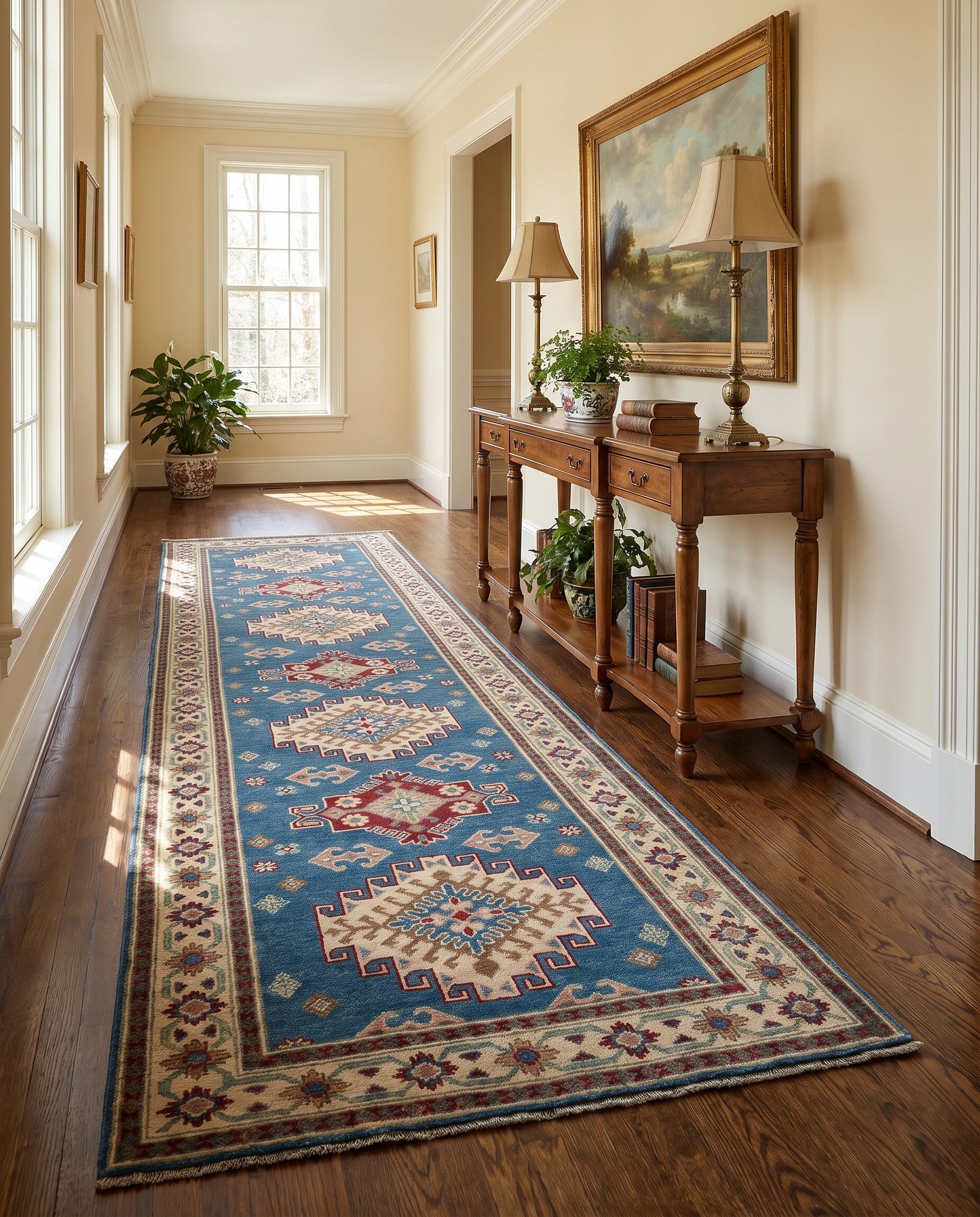 3' x 10' Hand Knotted Kazak Runner Rug