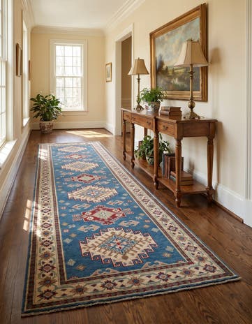 3' x 10' Hand Knotted Kazak Runner Rug