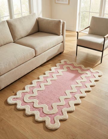 3' 1 x 5' 3 Happy Rugs Wiggles Wool