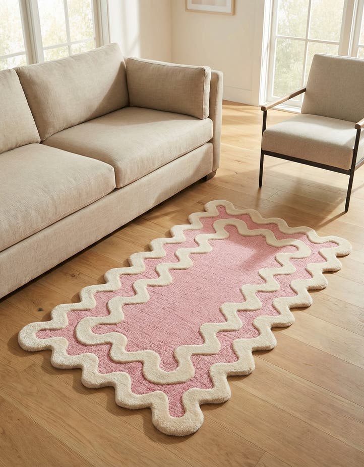3' 1 x 5' 3 Happy Rugs Wiggles Wool