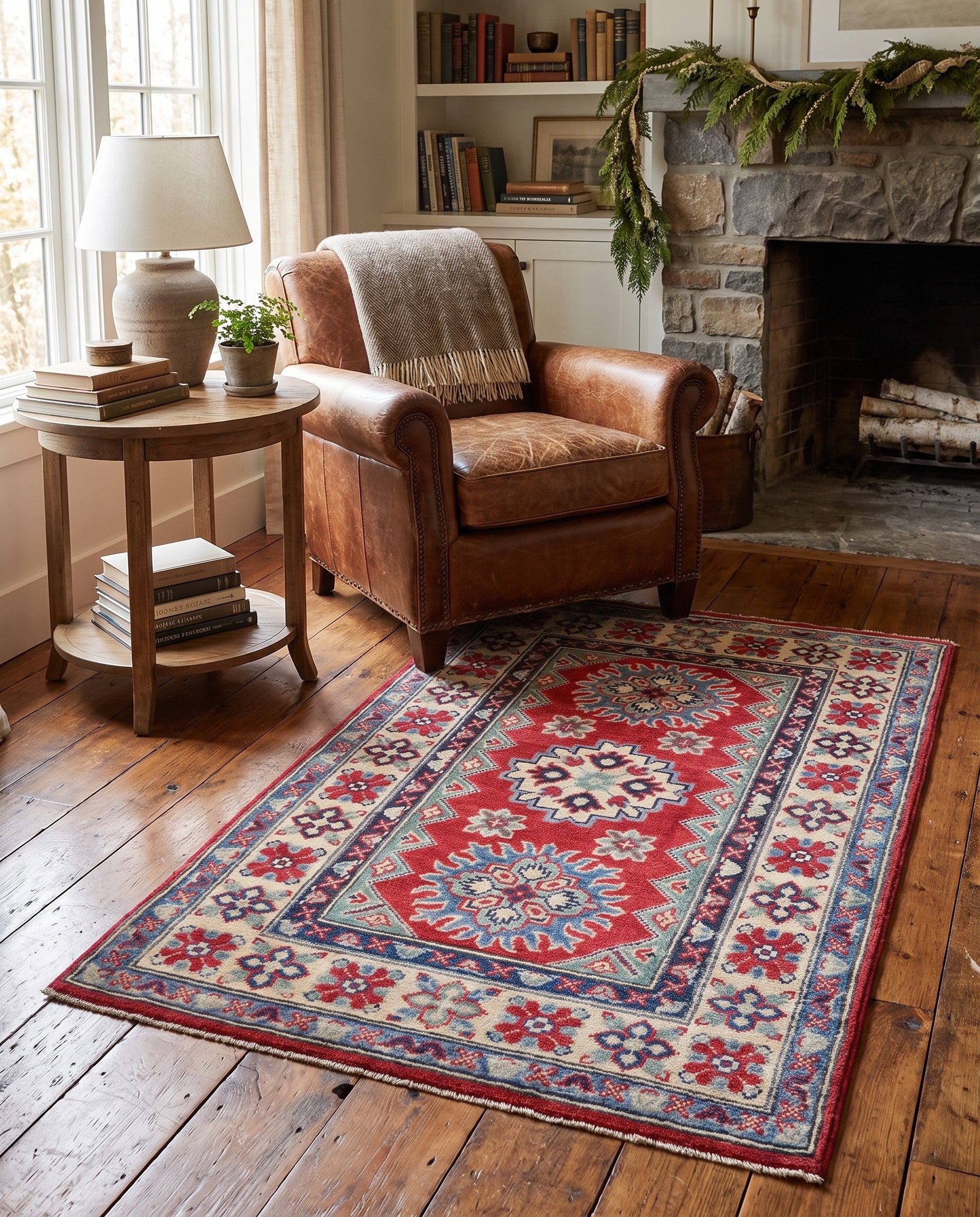2' 7 x 4' 1 Hand Knotted Kazak Rug