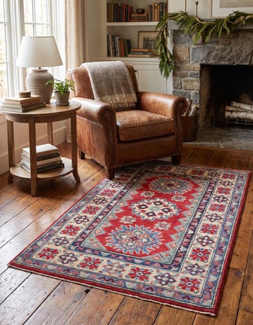 2' 7 x 4' 1 Hand Knotted Kazak Rug