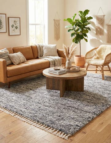 Gray Athena Shag Rug