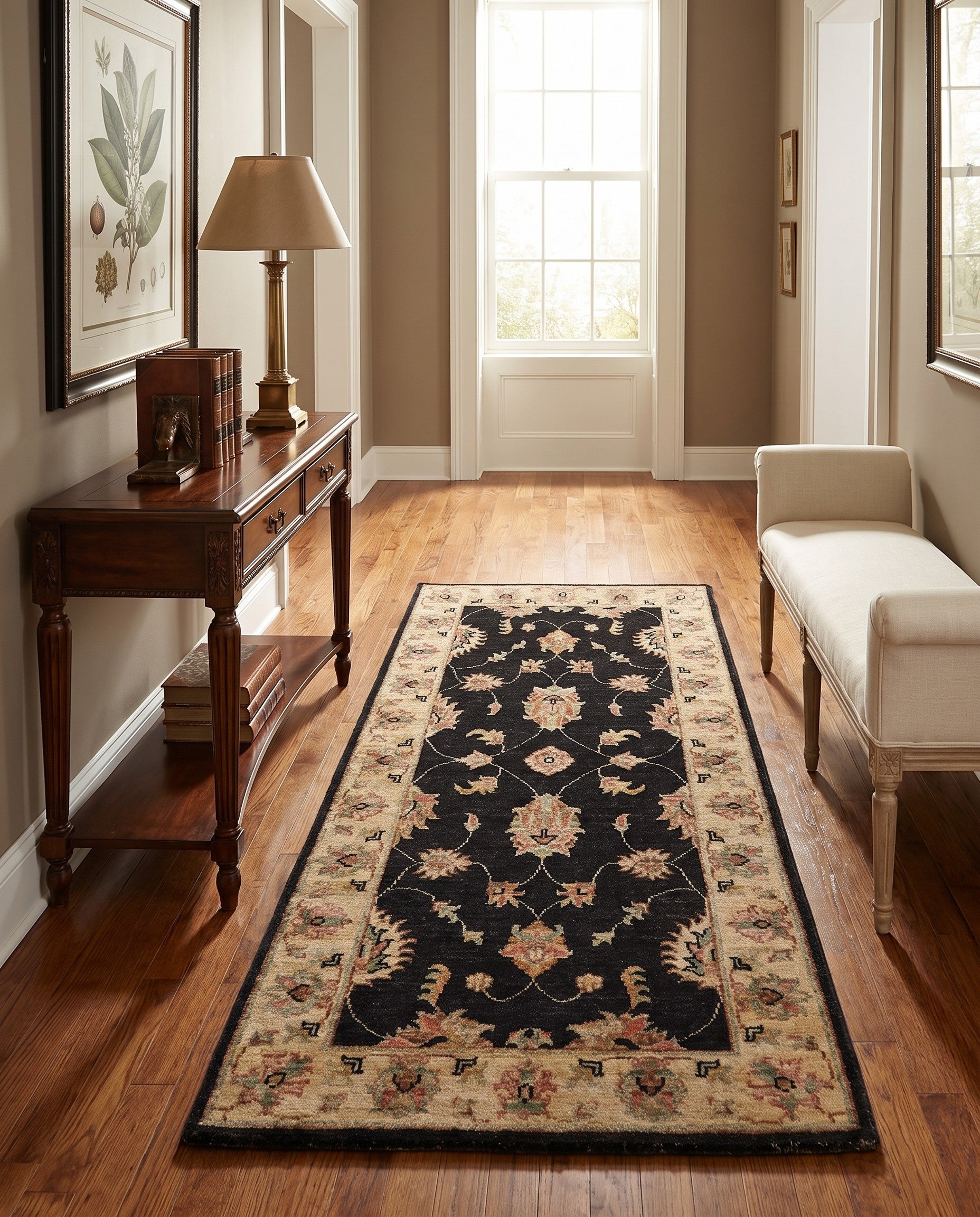 2' 1 x 4' 5 Hand Knotted Ziegler Runner Rug