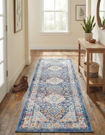 Blue Budapest Runner Rug
