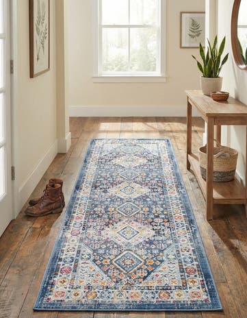 Blue Budapest Runner Rug