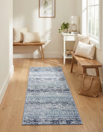 Blue Malibu Runner Rug