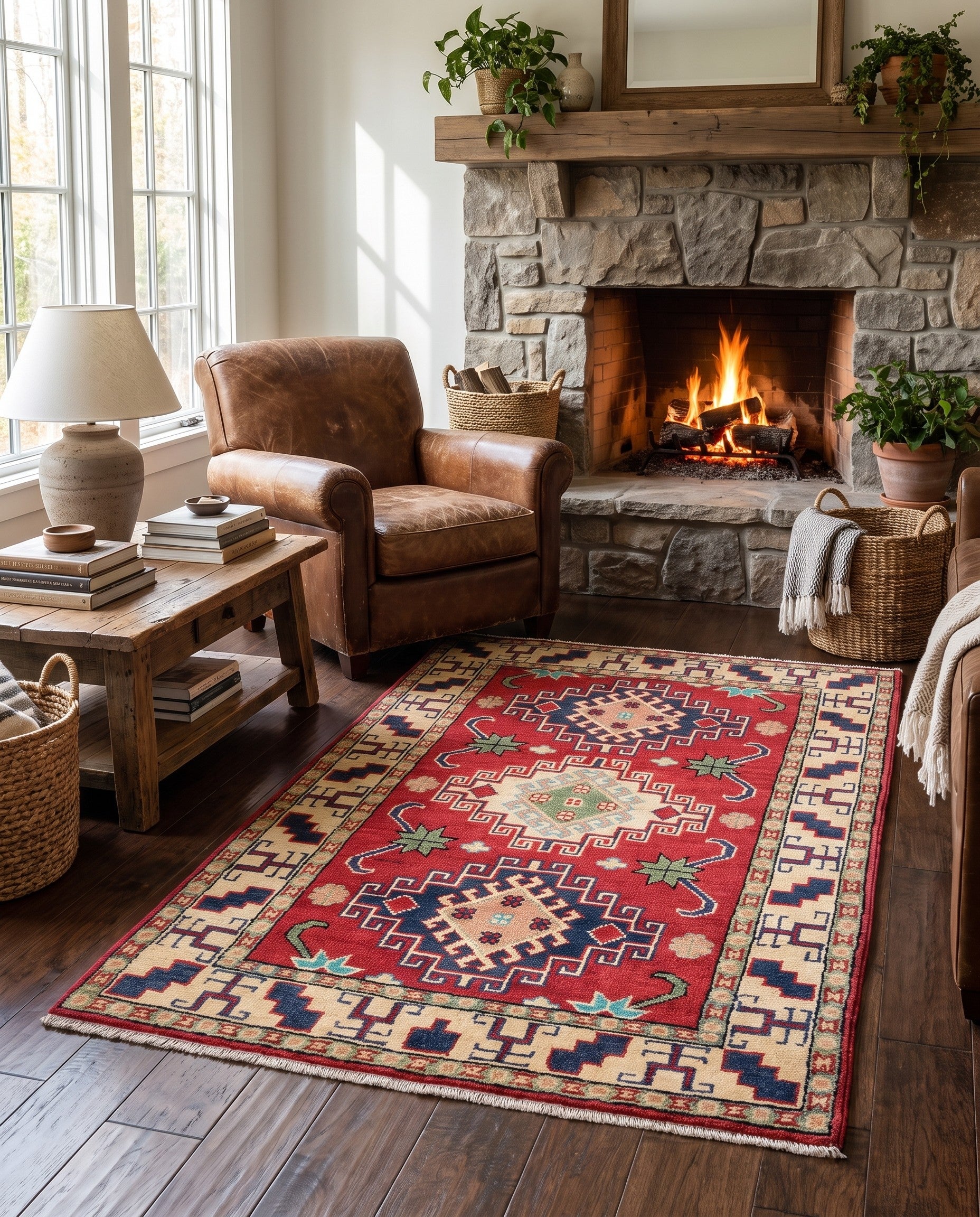 2' 8 x 4' 2 Hand Knotted Kazak Rug