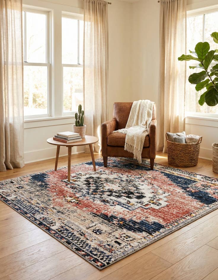 Detail image of 6' x 6' Tucson Square Rug