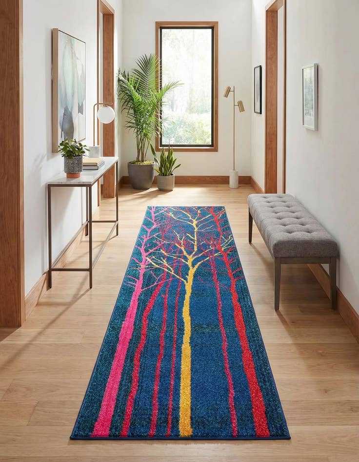 Detail image of 2' 7 x 10' Washable Casablanca Runner Rug
