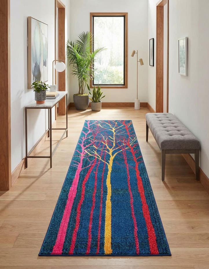 2' 7 x 10' Washable Hyacinth Runner Rug
