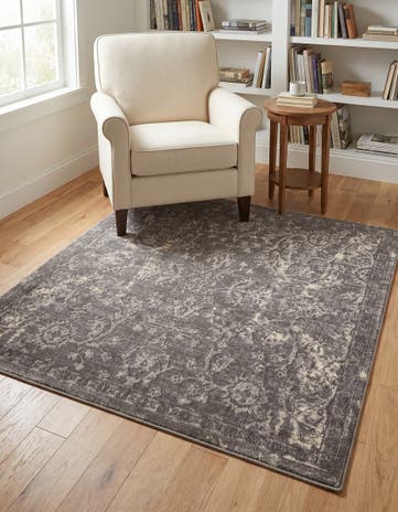 Gray Oregon Square Rug
