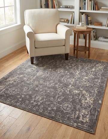 Gray Oregon Square Rug