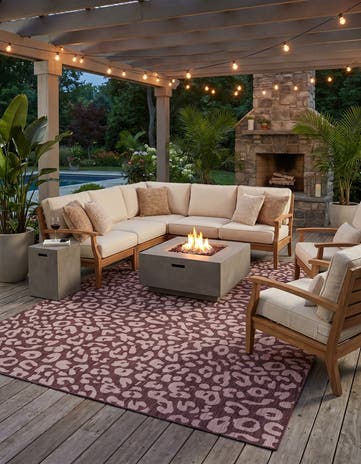 10' x 14' Easy-Clean Safari Indoor / Outdoor Rug