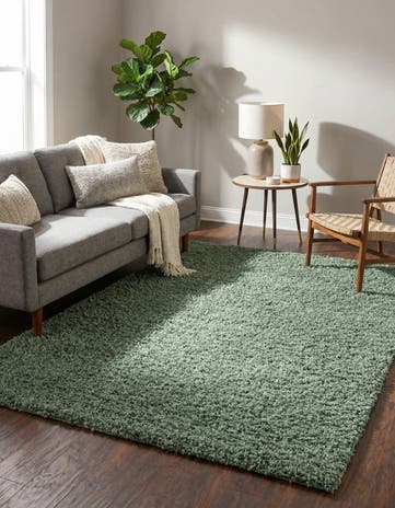 Sage Zermatt Shag Rug