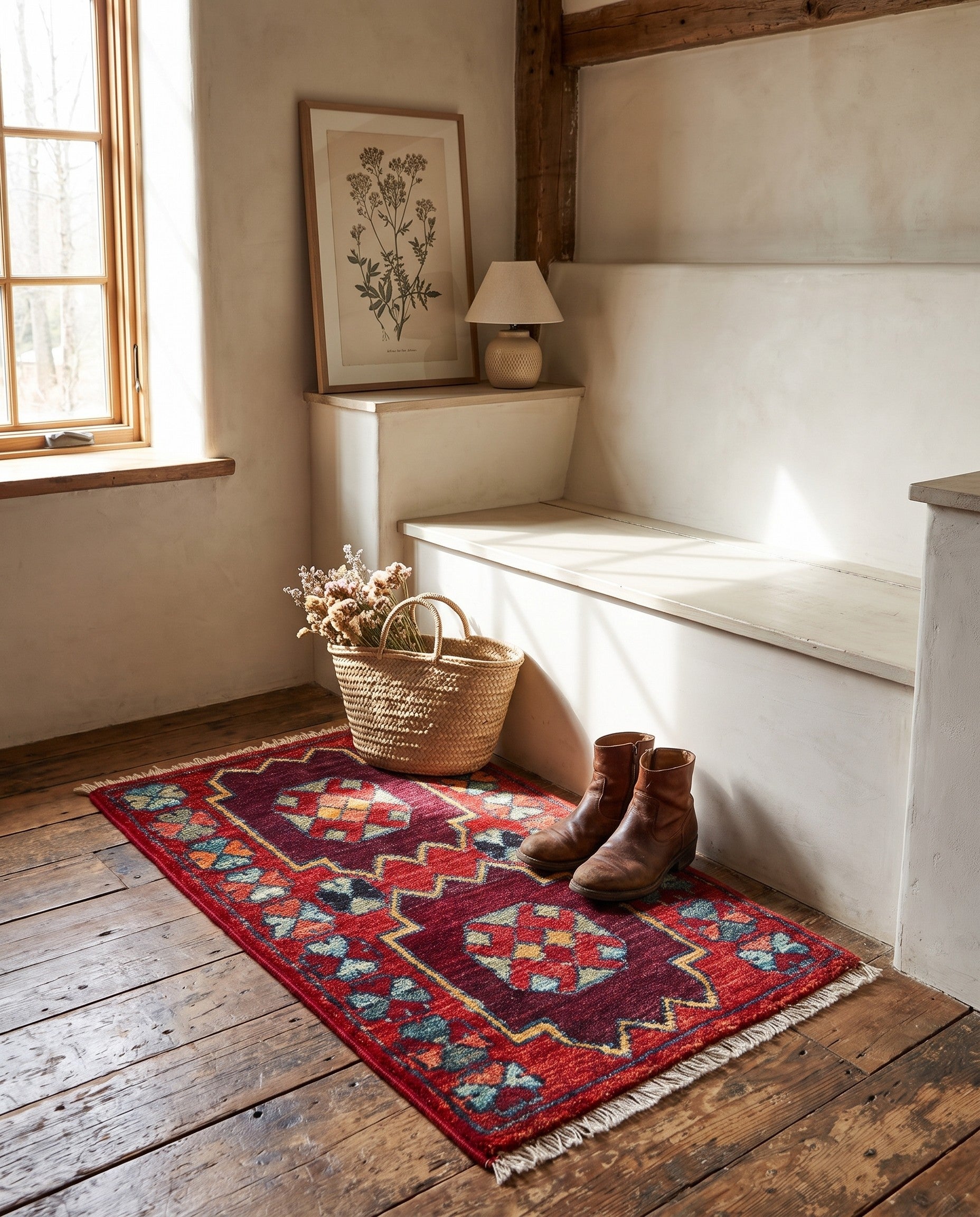 1' 3 x 2' 1 Hand Knotted Modern Ziegler Rug