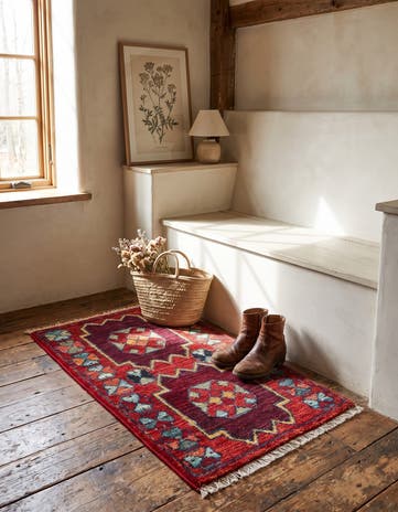1' 3 x 2' 1 Hand Knotted Modern Ziegler Rug