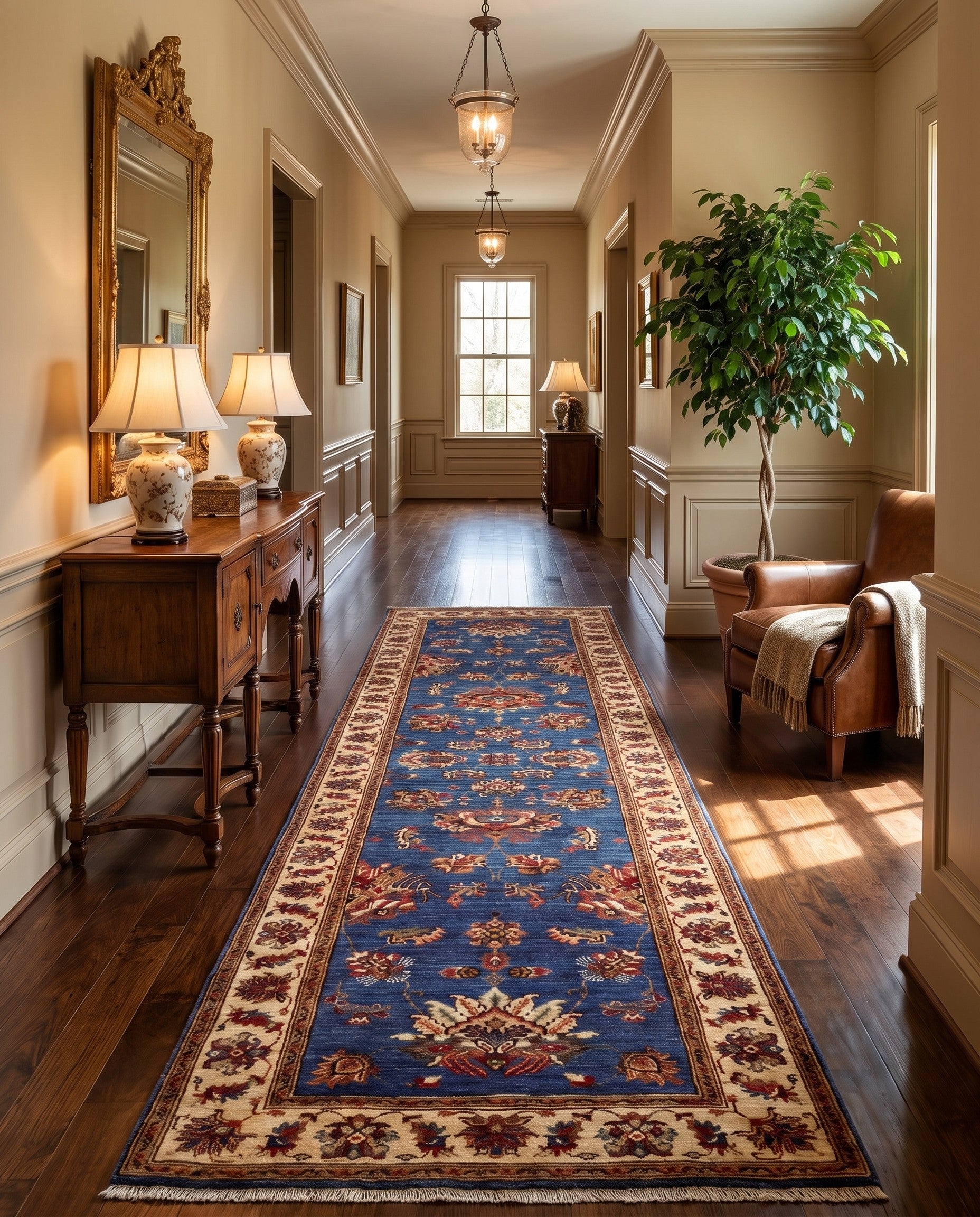 2' 8 x 10' 2 Hand Knotted Ariana Ziegler Runner Rug
