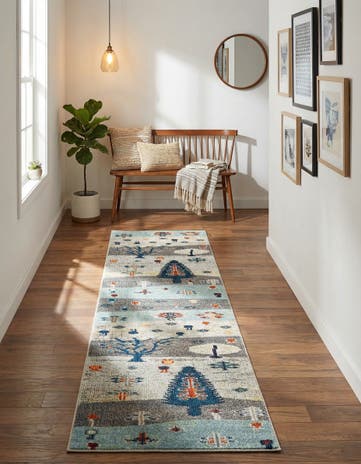 2' x 8' Washable Vivid Runner Rug