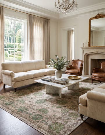 5' 11 x 8' 8 Hand Knotted Ariana Ziegler Rug