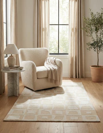 3' x 4' 11 Hand Knotted Darya Wool Rug