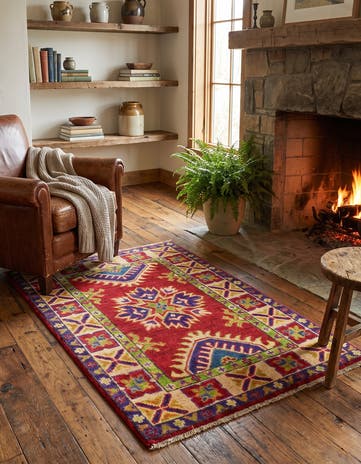 2' x 3' Hand Knotted Kazak Rug