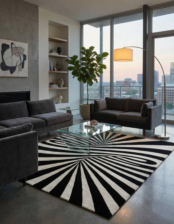 Detail image of  7' 10 x 10' Vortex Wool Rug