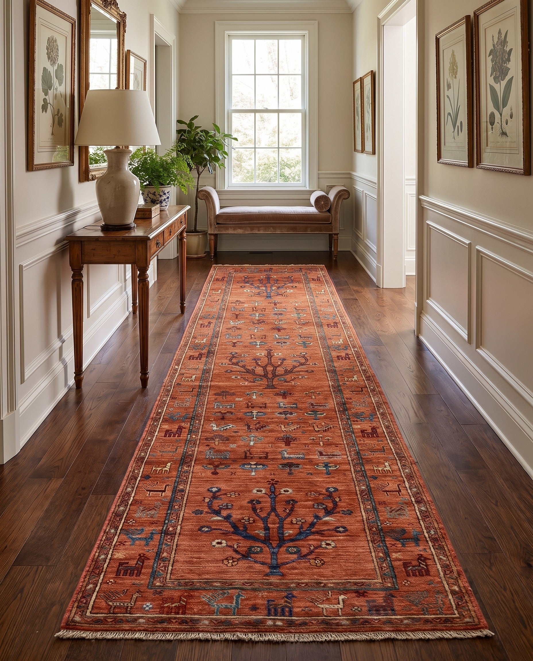 2' 9 x 10' 3 Hand Knotted Ariana Ziegler Runner Rug