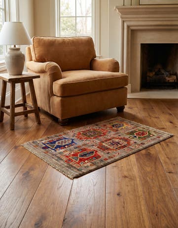 2' x 3' 1 Hand Knotted Mamluk Ziegler Rug
