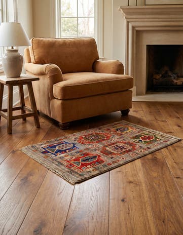 2' x 3' 1 Hand Knotted Mamluk Ziegler Rug