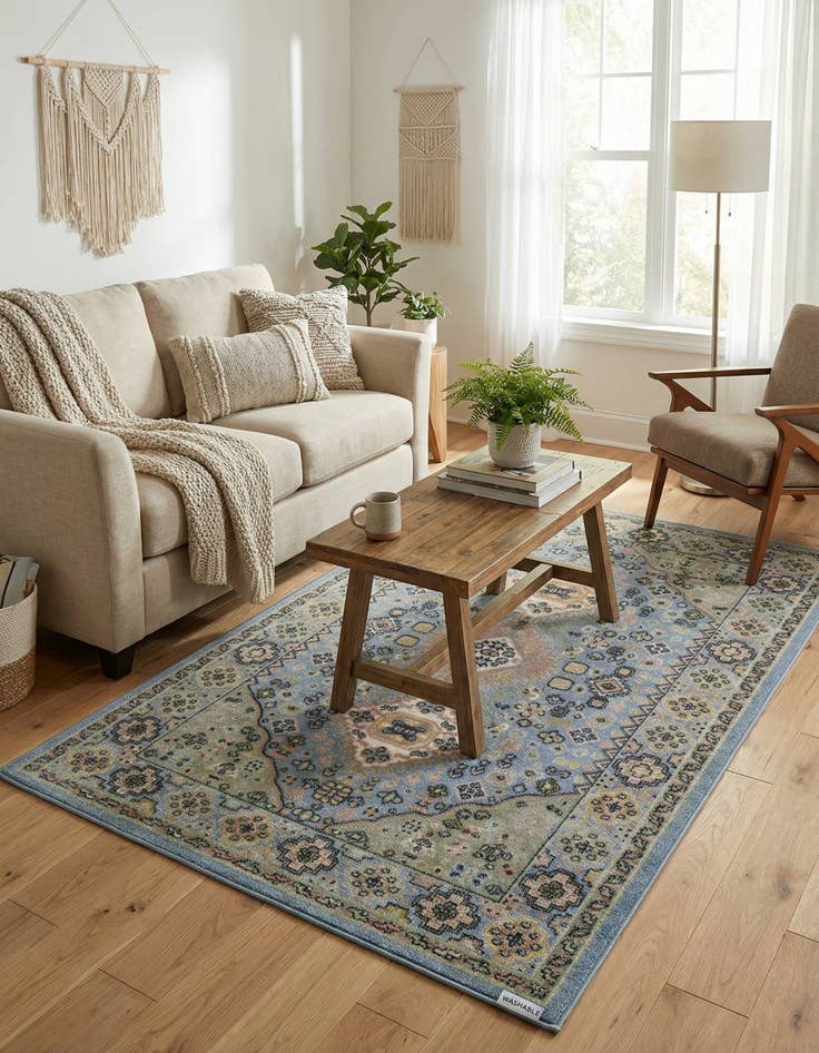 Detail image of 4' x 6' Kamala Washable Rug