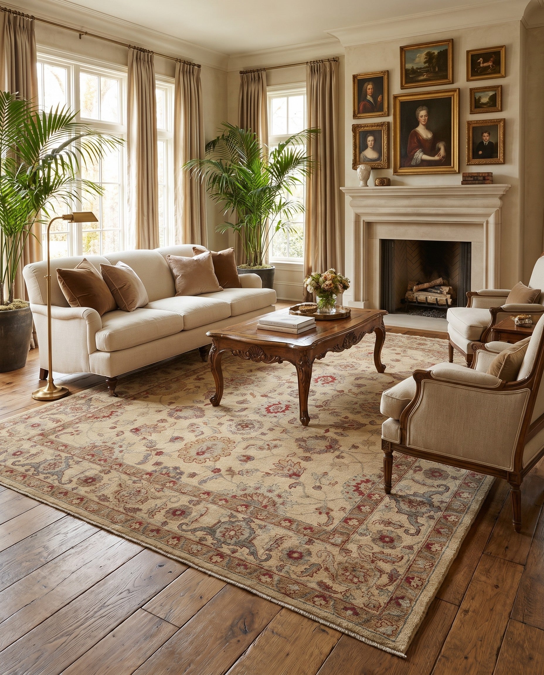 7' 11 x 10' 5 Hand Knotted Ziegler Rug