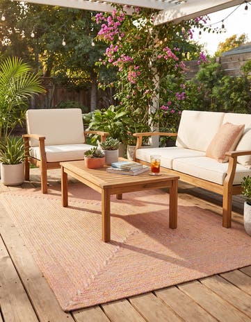 4' 1 x 6' 1 Hand Braided Eco Verse Washable Indoor / Outdoor Rug