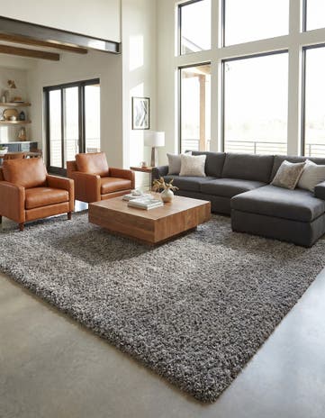 12' x 15' 7 Solid Shag Rug