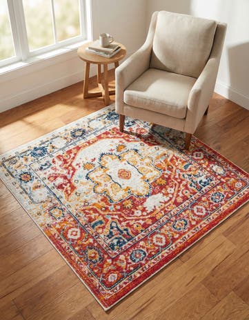 4' x 4' Madeline Vintage Square Rug