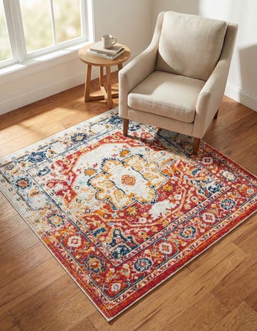4' x 4' Madeline Vintage Square Rug