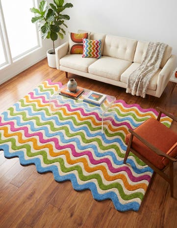 4' 1 x 6' 1 Happy Rugs Wool