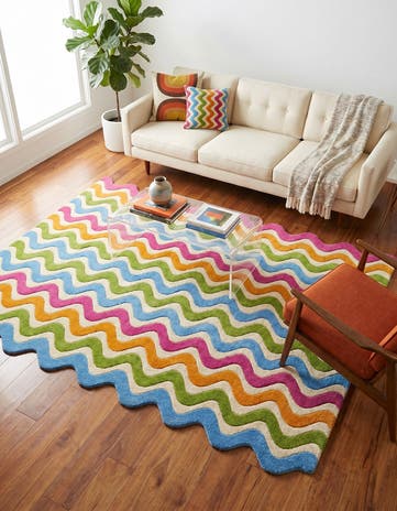 4' 1 x 6' 1 Happy Rugs Wool