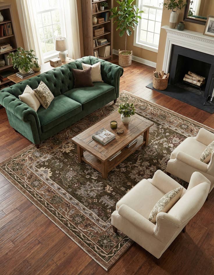 Detail image of 8' x 10' Grand Tradition Rug