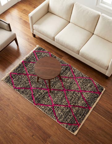 3' 3 x 5' 3 Hand Knotted Moroccan Wool Rug
