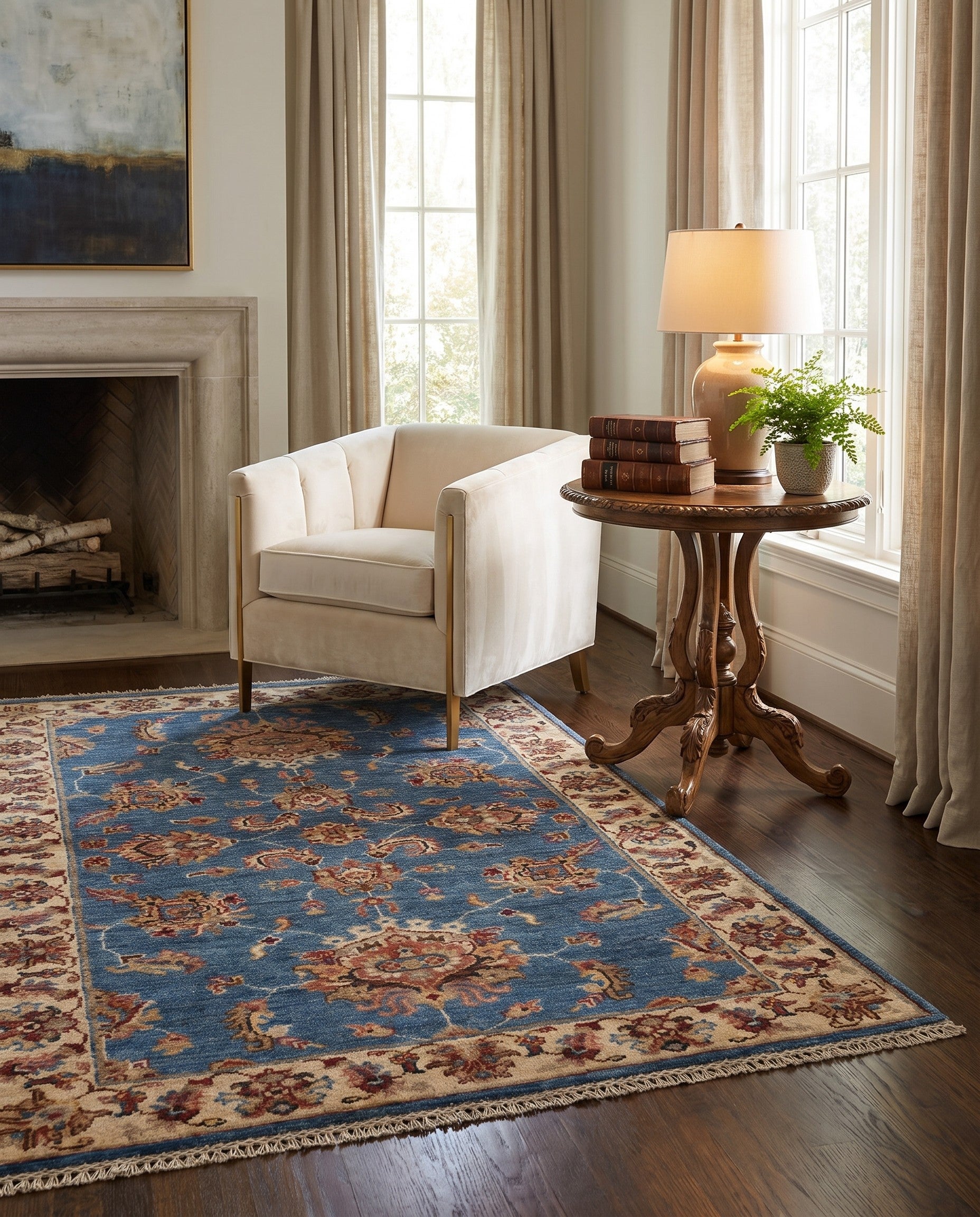 3' x 5' 2 Hand Knotted Ziegler Rug