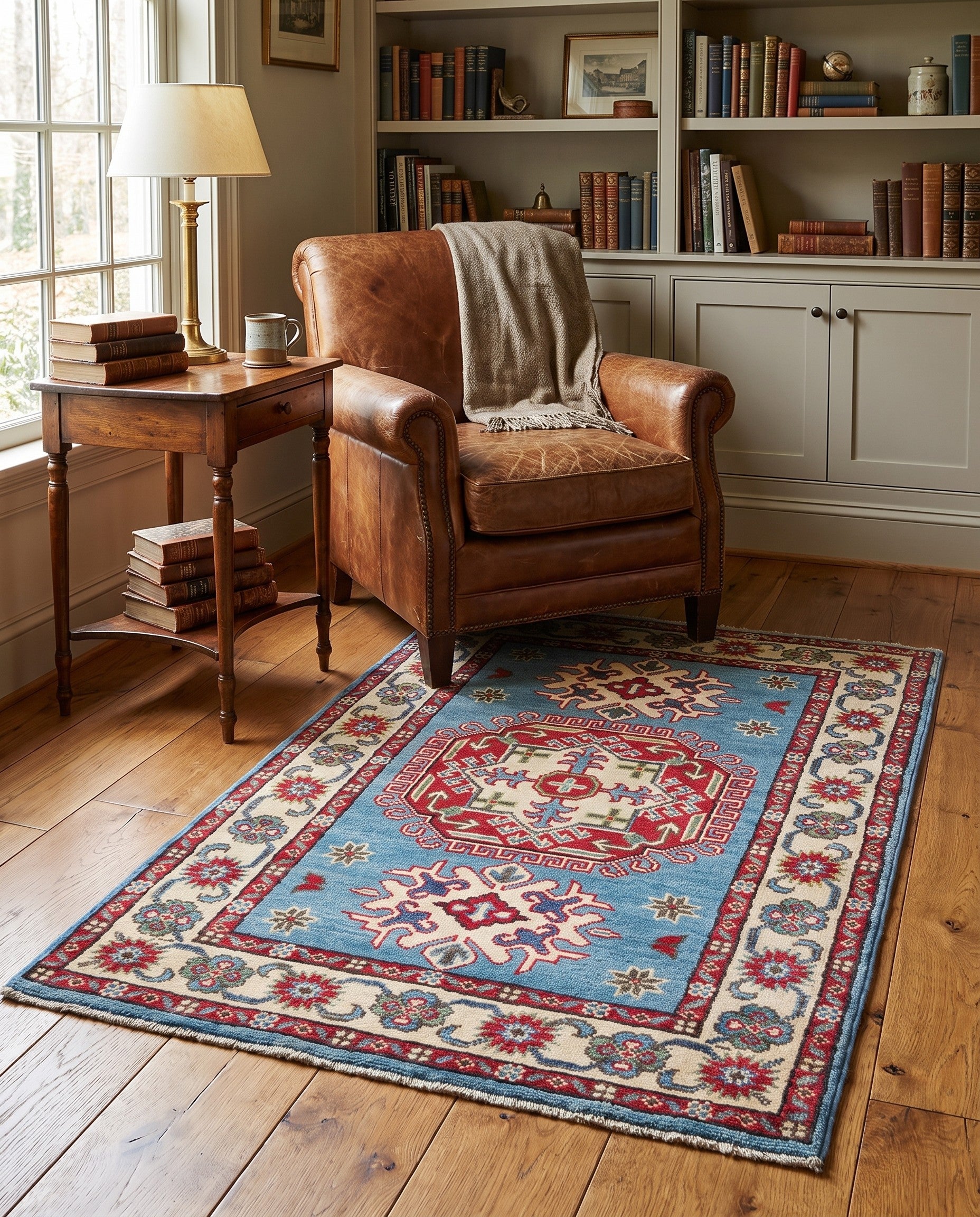 2' 9 x 4' Hand Knotted Kazak Rug